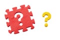 Question mark puzzle Royalty Free Stock Photo