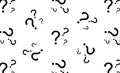 Question mark seamless pattern. Vector seamless pattern with question marks Royalty Free Stock Photo
