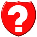 Question Mark Shield Royalty Free Stock Photo