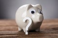 Question Mark Sign And Piggy Bank On Wood Royalty Free Stock Photo