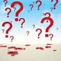 Question mark sky Royalty Free Stock Photo