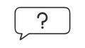 Question Mark in Speech Bubble for Inquiries, vector design Generative AI Royalty Free Stock Photo