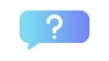 Question Mark Speech Bubble, Query, Help, Information Request, vector design Generative AI Royalty Free Stock Photo