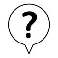 Info icon, Information sign icon. Info speech bubble symbol. i letter vector.Question mark in a speech bubble. Question mark icon.