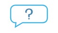Question Mark Speech Bubble Vector Icon, vector design Generative AI Royalty Free Stock Photo