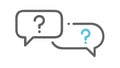 Question Mark Speech Bubbles for FAQ or Support, vector design Generative AI Royalty Free Stock Photo