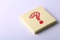 Question Mark Sticky Note Royalty Free Stock Photo