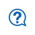 Question Mark Template Illustration Design. Vector EPS 10 Royalty Free Stock Photo