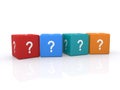 Question marks Royalty Free Stock Photo