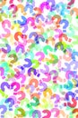 Question marks background