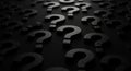 Question Marks Background Abstract background of numerous dark gray question marks symbolizing uncertainty inquiry