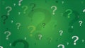 Question marks background - green