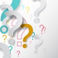Question Marks Background. Royalty Free Stock Photo