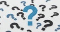 Question Marks: Exploring Queries, Inquiries, and Uncertainties - Blue and Black Questions Galore