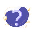 Question marks. FAQ concept. Royalty Free Stock Photo