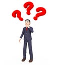 Question Marks Indicates Think About It And Answer Royalty Free Stock Photo