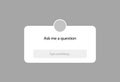 Question media button message concept. Isolated question vector symbol concept. Royalty Free Stock Photo