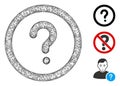 Question Polygonal Web Vector Mesh Illustration Royalty Free Stock Photo