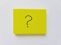 Question. Simple yellow note