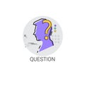 Question Think New Idea Inspiration Creative Process Business Icon Royalty Free Stock Photo