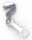 Question tool technology help solution Royalty Free Stock Photo