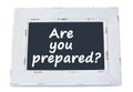 Question Are you prepared on chalkboard Royalty Free Stock Photo
