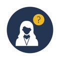 Questioner Vector Icon which can easily modify or edit