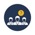 Questioner Vector Icon which can easily modify or edit