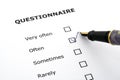 Questionnaire Royalty Free Stock Photo