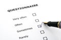 Questionnaire Royalty Free Stock Photo