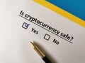 Questionnaire about Bitcoin
