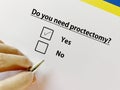 Questionnaire about bowel issues Royalty Free Stock Photo