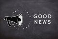 Good News Megaphone and text Royalty Free Stock Photo