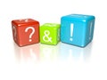 Questions and answers Royalty Free Stock Photo