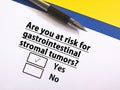 Questions about cancer risk Royalty Free Stock Photo