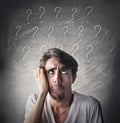 Questions and doubts Royalty Free Stock Photo