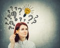 Questions and idea Royalty Free Stock Photo