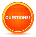 Questions? Natural Orange Round Button