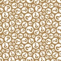 Questions. Seamless pattern. Vector illustration.
