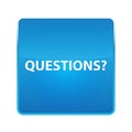 Questions? shiny blue square button Royalty Free Stock Photo