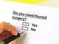 Questions about thyroid pathology Royalty Free Stock Photo