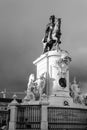 questrian statue of King JosÃÂ© in Lisbon (Portugal) Royalty Free Stock Photo