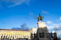 questrian statue of King JosÃÂ© in Lisbon (Portugal) Royalty Free Stock Photo