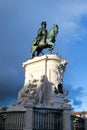 questrian statue of King JosÃÂ© in Lisbon (Portugal) Royalty Free Stock Photo