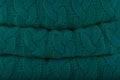 Quetzal Green Pantone fashion colors autumn-winter 2018-2019 knits pile. Warm cozy home and fashion colors concept