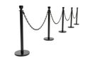 Queue stanchion posts isolated on transparent background Royalty Free Stock Photo