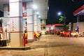 queues of people filling up fuel at night a few days after the price increase in Indonesia