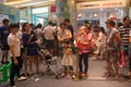 Queuing to join in the game of Parent in the SHENZHEN Tai Koo Shing Commercial Center