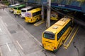 Quezon City, Metro Manila, Philippines - A bus station or terminal at SM North EDSA. Awaiting passengers before plying