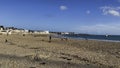 Quiberon, France - October 29 2021 : Vibrant Daily Life and Leisure at Quiberon Beach, Capturing a Bustling Scene with Families Royalty Free Stock Photo